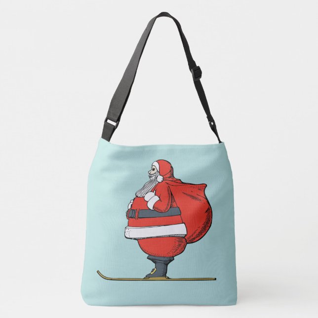 BOLSA AJUSTÁVEL SANTA CLAUS CHRISTMAS CROSS BODBAG PURSE (Verso)