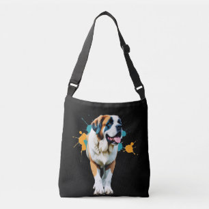 Bolsa Ajustável Santo Bernard Vetor Art com Cores Vibrantes