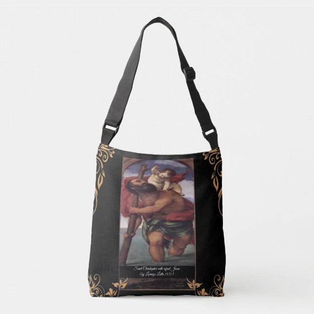 Bolsa Ajustável Santo Christopher com o Cristo Criança (Frente)