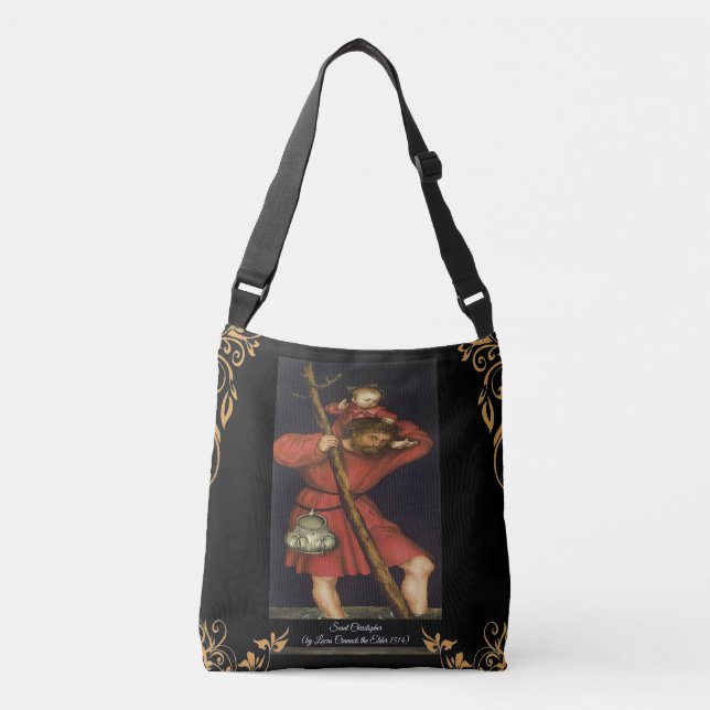 Bolsa Ajustável Santo Christopher com o Cristo Criança (Frente)