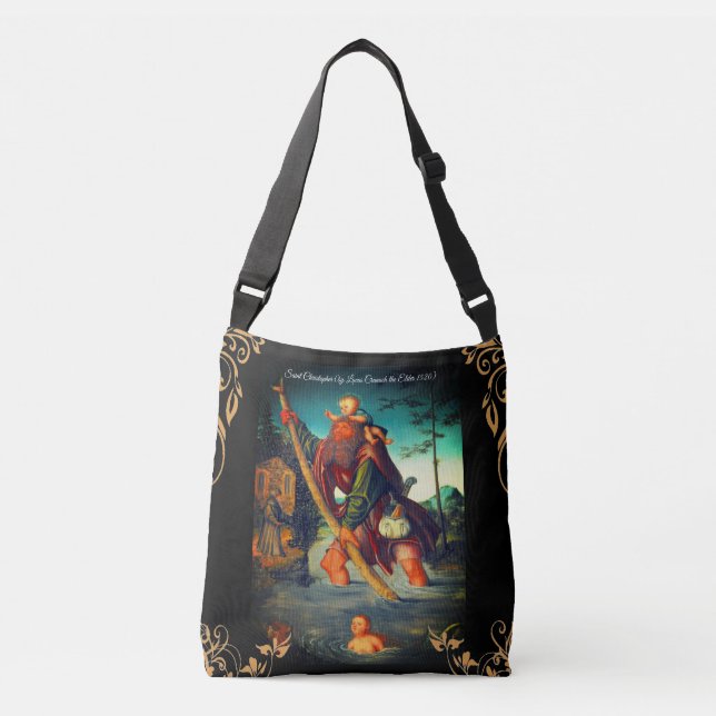 Bolsa Ajustável Santo Christopher com o Cristo Criança (Frente)