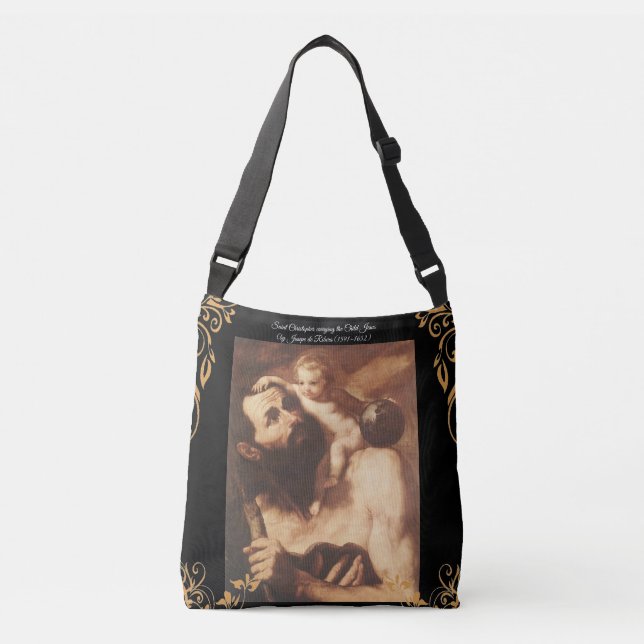 Bolsa Ajustável Santo Christopher com o Cristo infantil (Frente)