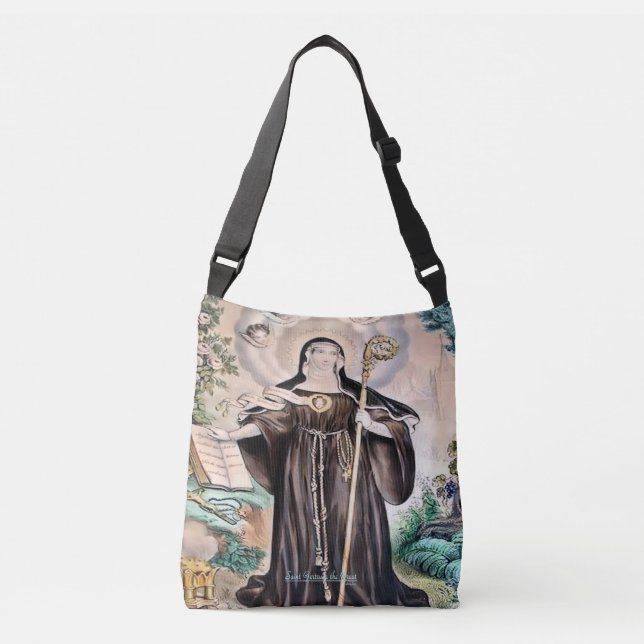 Bolsa Ajustável Santo Gertrude o Excelente (Frente)