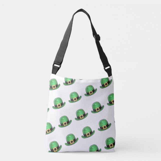 Bolsa Ajustável Santo Paddys Day Green Derby Hat (Frente)