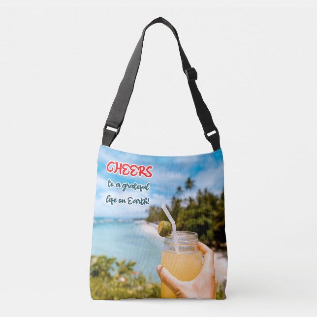 Bolsa Ajustável Saúde a uma vida grata na Terra (Frente)