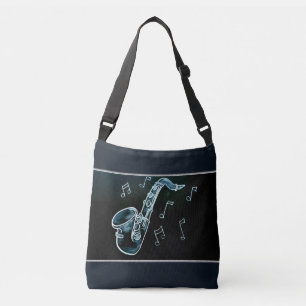 Bolsa Ajustável Saxofone E Notas De Música