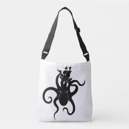 Bolsa Ajustável Sea Monster Blue e Black Kraken com navio