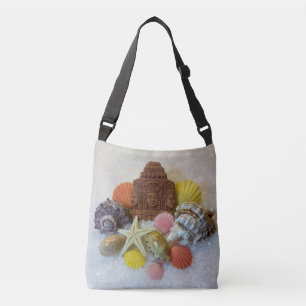 Bolsa Ajustável Seashells místicos da energia e saco transversal