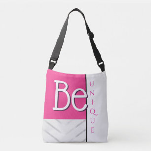 Bolsa Ajustável Seja cor-de-rosa com aspas positivas únicas com Zi