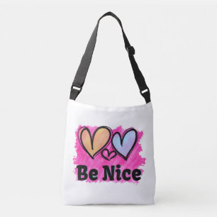Bolsa Ajustável Seja Legal Corações de Aquarela
