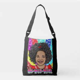 Bolsa Ajustável Seja-Você-Tiful | Rapariga de cor | Pop Art