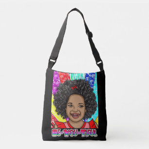 Bolsa Ajustável Seja-Você-Tiful Rapariga de cor Pop Art
