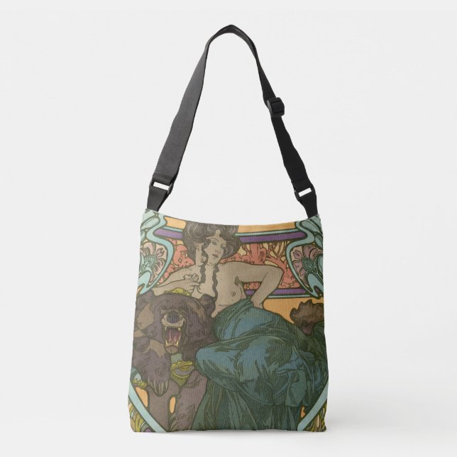 Bolsa Ajustável Sem título por Alphonse Mucha (1902) (Frente)
