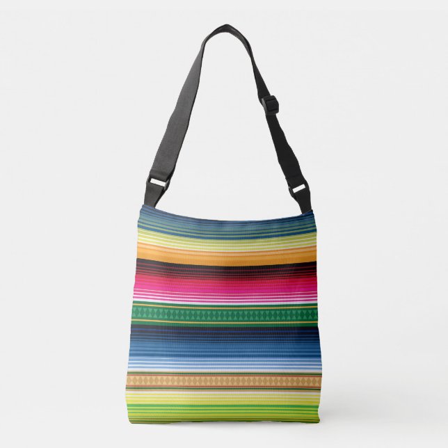 Bolsa Ajustável Serape geral mexicano tradicional (Frente)