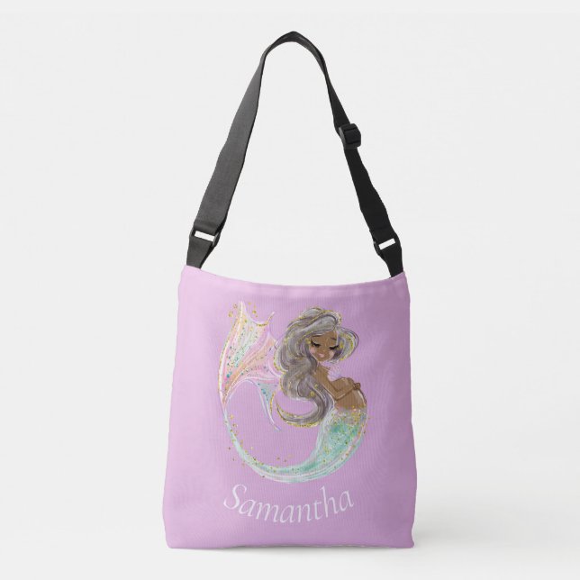 Bolsa Ajustável Sereia Futuro Chá de fraldas da Mãe. Sob O Mar. Cr (Frente)