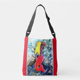 Bolsa Ajustável sereia vermelho-atada louro