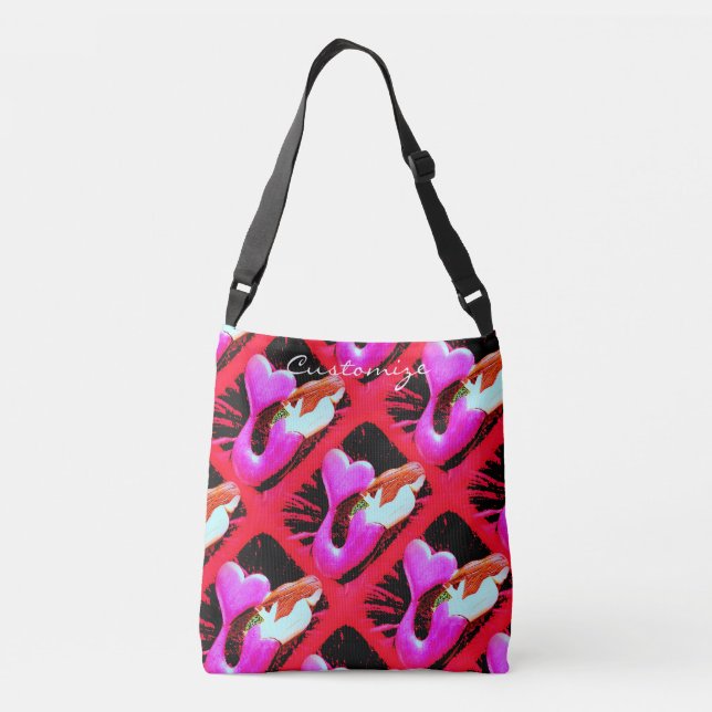 Bolsa Ajustável sereias redheaded da coração-cauda (Verso)