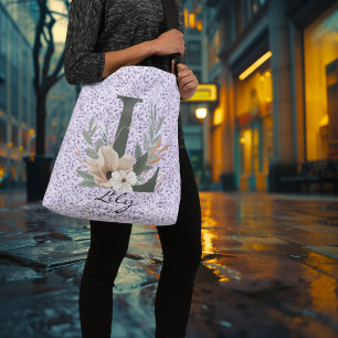 Bolsa Ajustável Serenidade Graciosa de Lily - Monograma Floral Boh