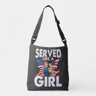Bolsa Ajustável Serviu Como Uma Menina Veterana Militar Mulheres