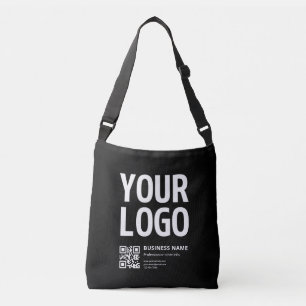 Bolsa Ajustável Seu logotipo c/ código QR e texto editáveis