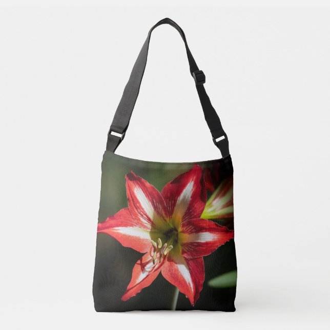 Bolsa Ajustável Shards of Red: Hibiscus at the Summit of Phongsaly (Frente)