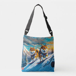 Bolsa Ajustável Shiba Inu Nos Snowboards 02 Design: Rich AMeN Gill