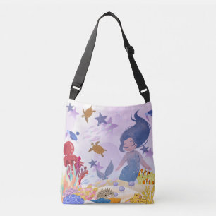 Bolsa Ajustável Shoulder Bag - Elegante e oceano Whimsical