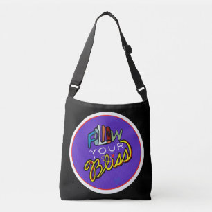 Bolsa Ajustável Siga a sua felicidade - Impressão de arte motivaci