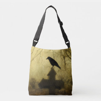 Bolsa Ajustável Silhueta de Corvo Gótico