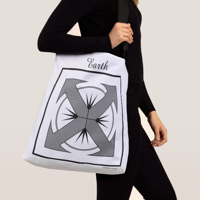 Bolsa Ajustável Símbolo da Terra (Close Up)