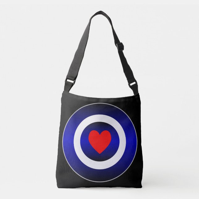 Bolsa Ajustável Símbolo dos Círculos do Orgulho de Couro (Frente)