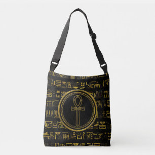 Bolsa Ajustável Símbolo transversal de Ankh do egípcio Dourado