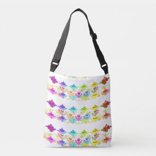 Bolsa Ajustável Símbolos Florais do Arco-Íris
