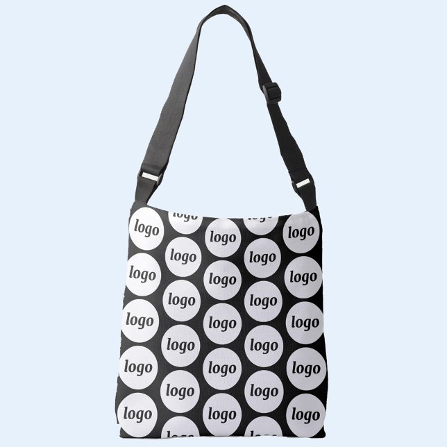 Bolsa Ajustável Simple Logo Pattern Business Promotional (Simple logo pattern business branding promotional cross body bag)