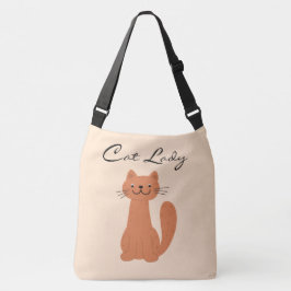 Bolsa Ajustável Simples Typografia de Gato Bonito
