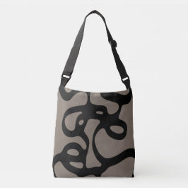 Bolsa Ajustável Sinais distantes: Abstrato preto e Cinza