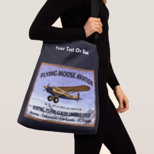 Bolsa Ajustável Sinal da aviação dos alces do vôo do vintage
