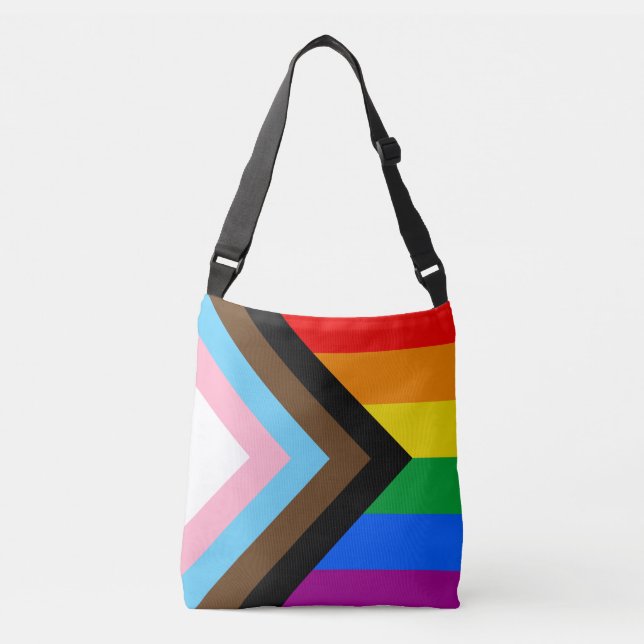 Bolsa Ajustável Sinalizador do Orgulho de Progresso LGBTQ+ (Frente)