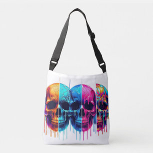 Bolsa Ajustável Sinfonia Colorida do Crânio: Uma Fantasia Neon Hal