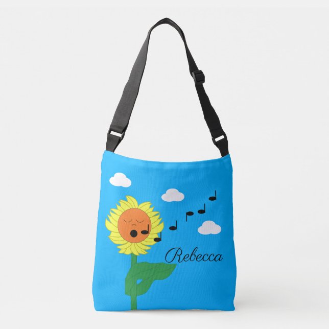 Bolsa Ajustável Singing Sunflower: (Frente)