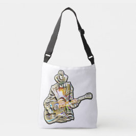 Bolsa Ajustável Sinta os Blues - Design de violão artístico