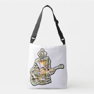 Bolsa Ajustável Sinta os Blues - Design de violão artístico