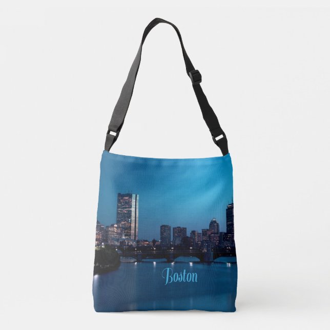 Bolsa Ajustável Skyline Cidade de Boston Massachusetts (Verso)