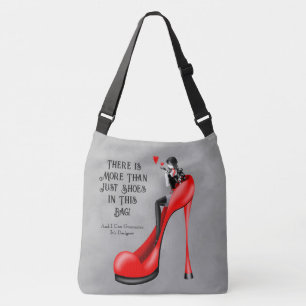Bolsa Ajustável Slogan Personalizado Diva da Moda em Stiletto