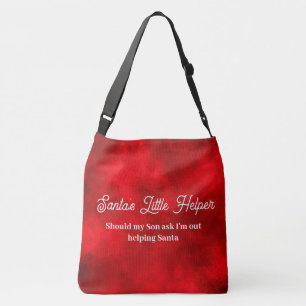 Bolsa Ajustável Slogan Vermelho de Natal Personalizado