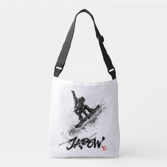 Bolsa Ajustável Snowboard Brush Art - Snowboarder Grab (Frente)