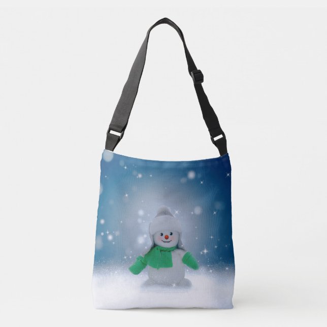 Bolsa Ajustável Snowman de inverno de Natal SlipperyJoe echarme (Frente)