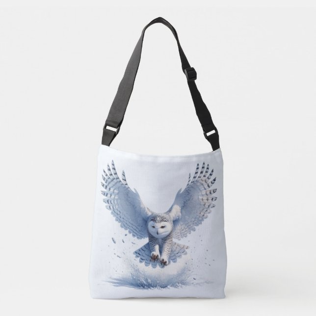 Bolsa Ajustável Snowy Owl no meio de um Swoop (Frente)