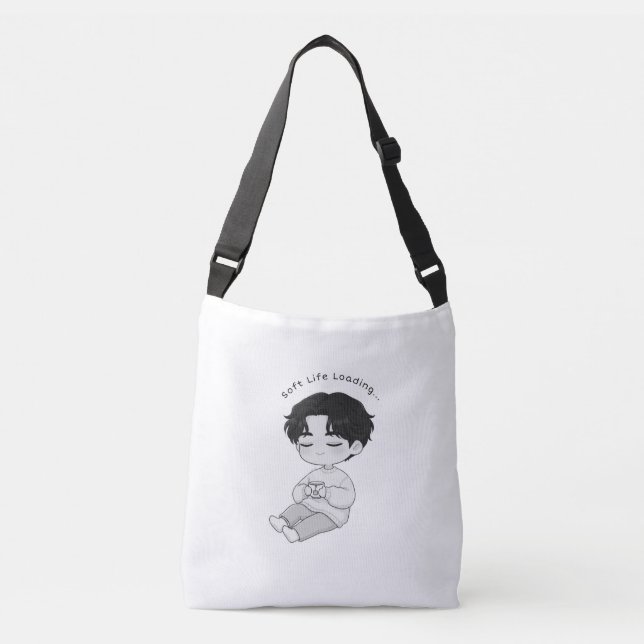 Bolsa Ajustável Soft Life Loading Cozy Chibi Boy Tea (Frente)