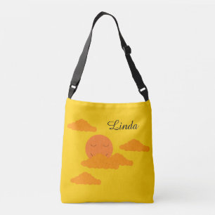 Bolsa Ajustável Sol Laranja no Céu Dourado:  
